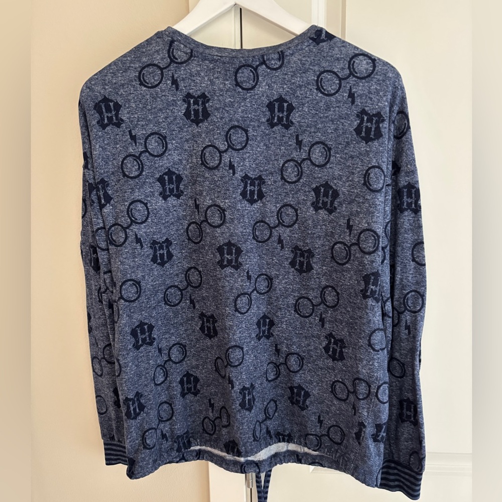 Harry Potter Loungewear Set, Long Sleeve Crewneck and Sweatpants, Adult Small - Picture 8 of 15